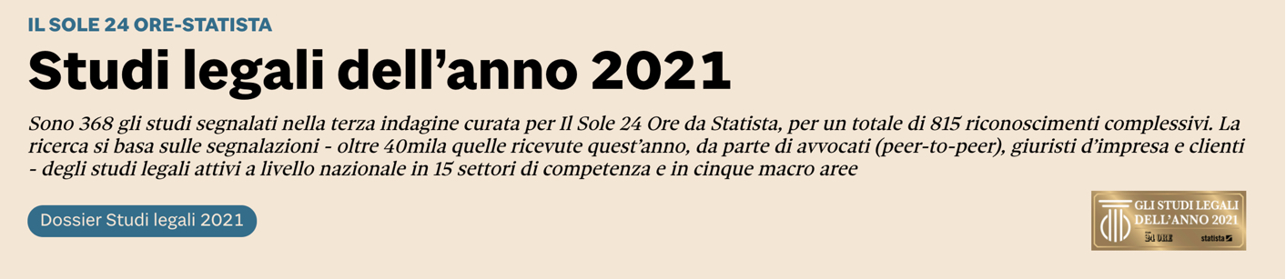 SCLN Studi legali dell’anno 2021